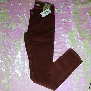 Levi's Corduroy Super Skinny Burnt Orange Pants